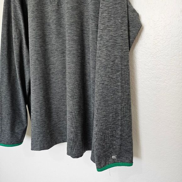 Colosseum Oregon Ducks Heathered Quarter Zip Long Sleeve Pullover, Mens XXL - Picture 5 of 8